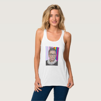 RBG flytande tanktop Linne Med Racerback