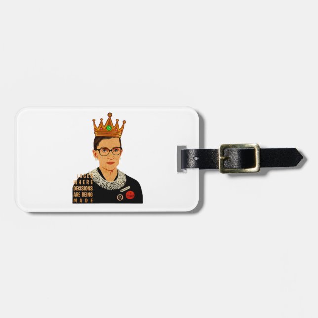 RBG I avvisar Ruth Bader Ginsburg Bagagebricka (Horisontell Framsida)