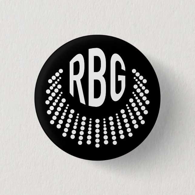 RBG-ignorerat Necklace | Knapp | Svart (Framsida)