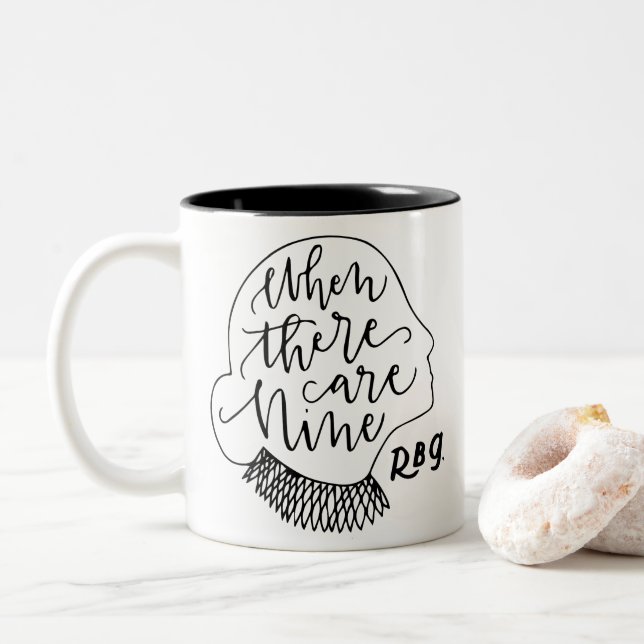 RBG, känd RBG, när det finns nio Två-Tonad Mugg (Med munk)