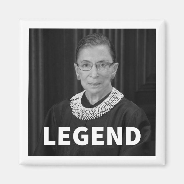 RBG "LEGEND" Magnet (Ruth Bader Ginsburg) (Framsidan)