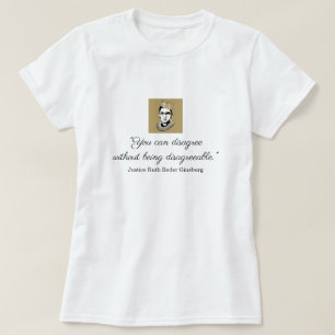 RBG, motstridig offert, vit T Shirt