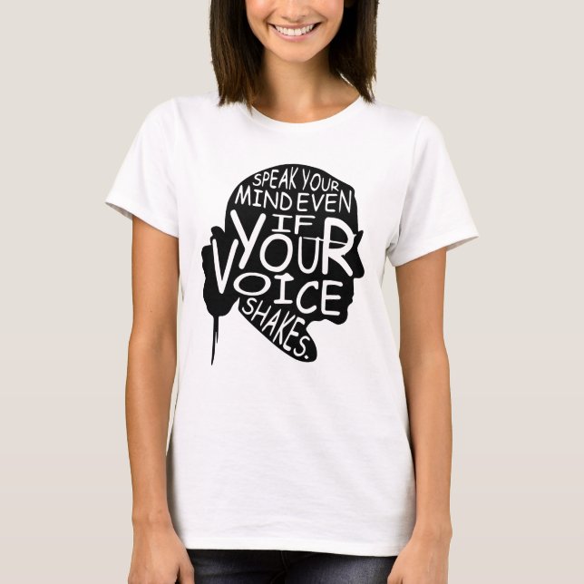 RBG, notoriskt RBG, Ruth Bader Ginsburg T Shirt (Framsida)