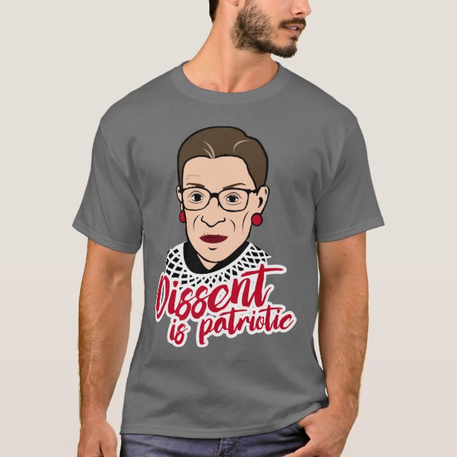 RBG: Oenighet är patriotiskt T Shirt (Framsida)