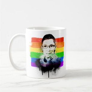 RBG-Pridet Flagga Graffiti Kaffemugg