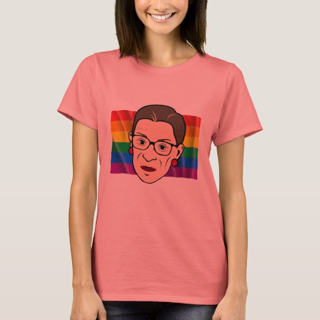 RBG Rainbow Flagga - HBT - T-shirt (Framsida)