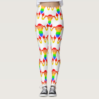 RBG Rainbow Uterus Leggings