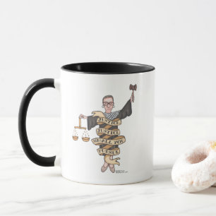 RBG "Rättvisa, rättvisa ska ni följa" Mugg