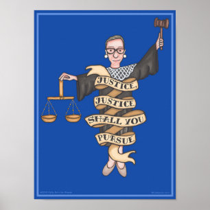 RBG "Rättvisa, rättvisa ska ni följa" Poster
