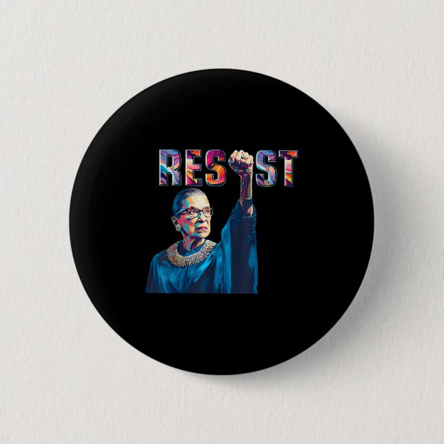 Rbg Resistant Feminist Funny Citat Knapp (Framsida)