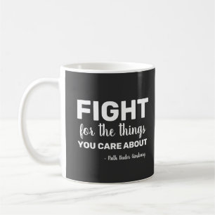 RBG Ruth Bader Ginsburg citerar feministiska liber Kaffemugg