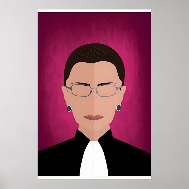 RBG (Ruth Bader Ginsburg) Ikontryck - Endast tryck (Framsidan)