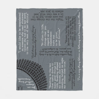 RBG - Ruth Bader Ginsburg - offerter Fleecefilt
