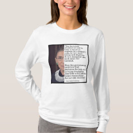 RBG:s beslut att bära barn citerar T Shirt
