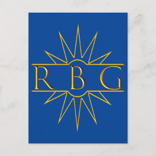 Rbg Sweat Golden Design Vykort