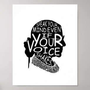 RBG talar sitt sinne även om rösten skakas Poster