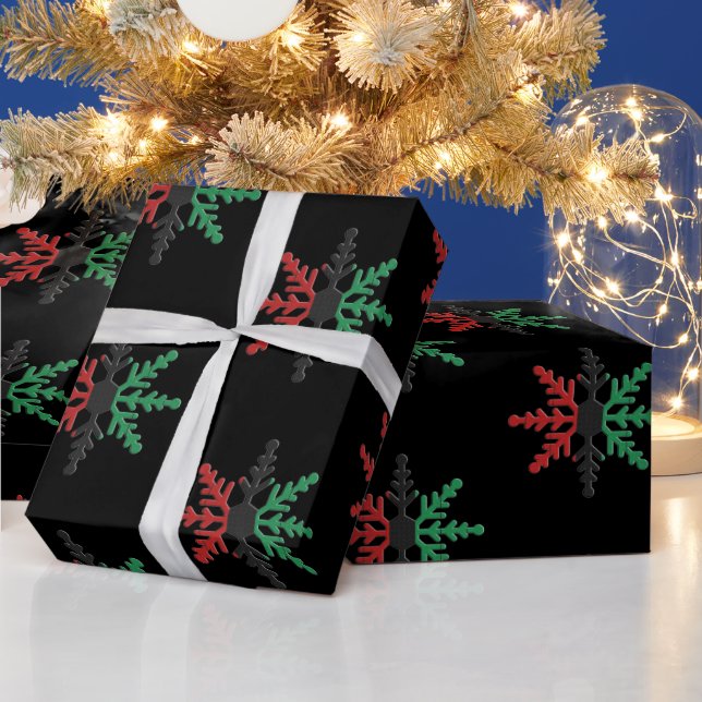 RBG UNIA African-American Kwanzaa Snöflingor Presentpapper (Helgdagar)