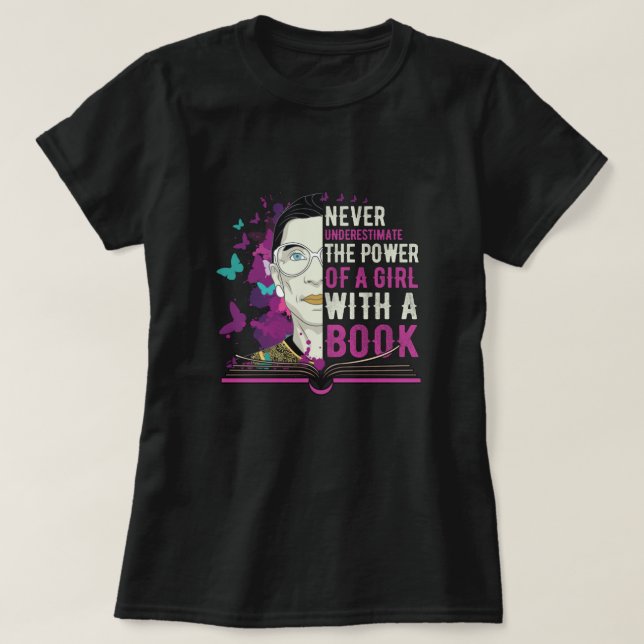 RBG - Utbildade kvinnor förändrar världen T Shirt (Design framsida)