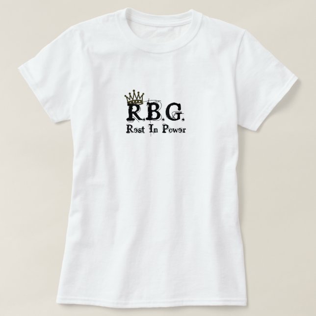 RBG-viloläge i effekt, vitt T Shirt (Design framsida)