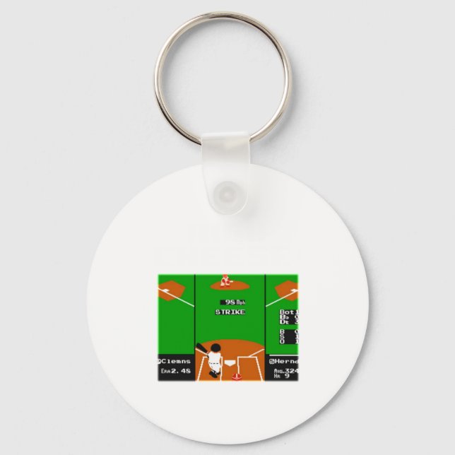 Rbi Baseboll Hög Ost Retro Spel Viktig T Tröja Nyckelring (Framsida)