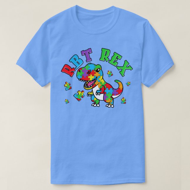 RBT Rex Dinosaur Registered Behavior Technician Au T Shirt (Design framsida)