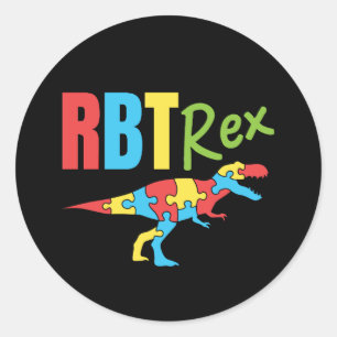 RBT Rex-registrerad beteendeterapi Runt Klistermärke