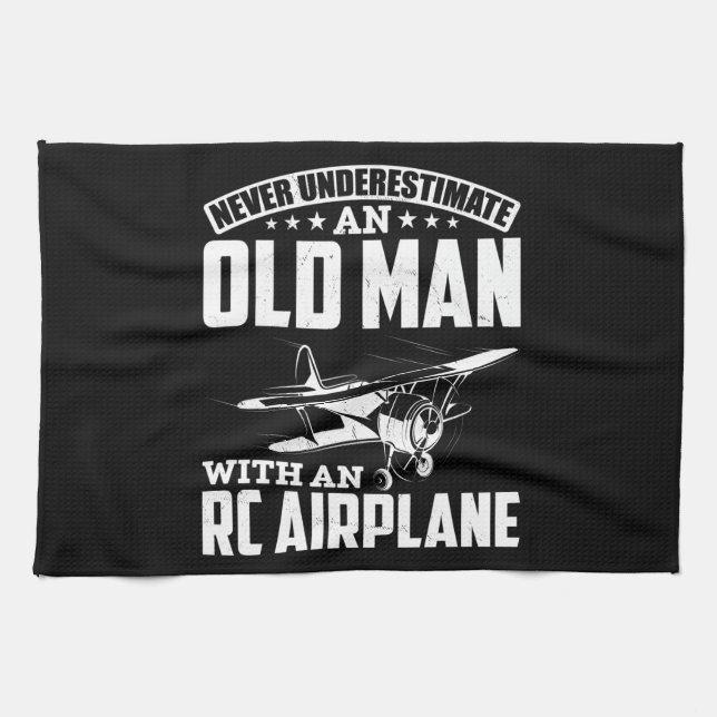 RC Aircraft Dad Funny Men RC Pilot Father Kökshandduk (Horisontell)