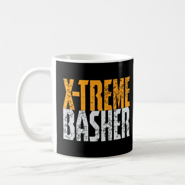 Rc-bilens basher Extreme bashing monstret lastbil  Kaffemugg (Vänster)