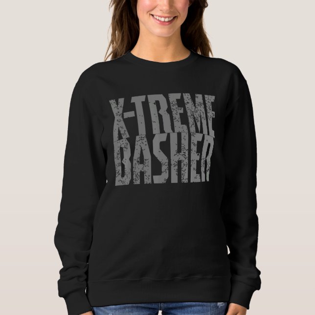Rc-bilens basher Extreme bashing monstret lastbil  T Shirt (Framsida)