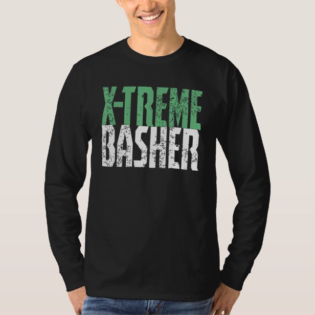 Rc-bilens basher Extreme bashing monstret lastbil  T Shirt (Framsida)