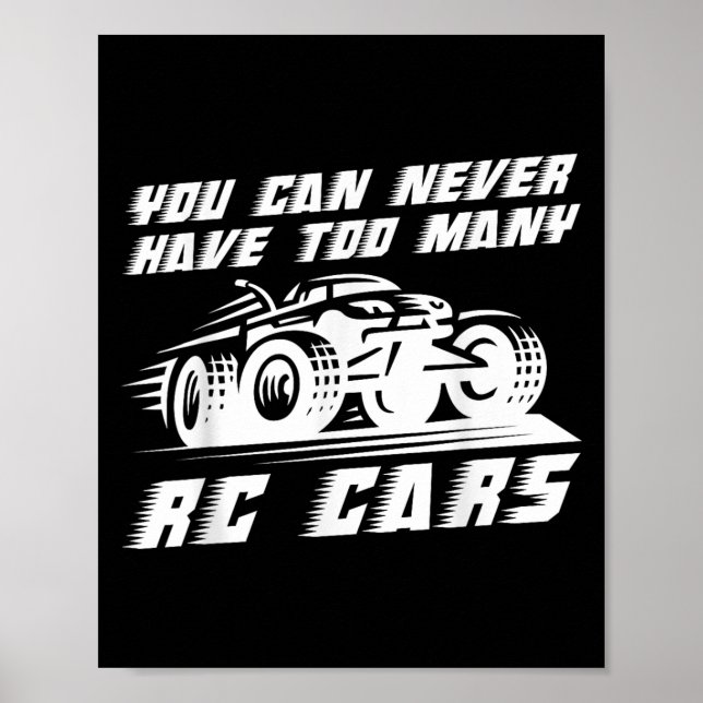 Rc-Bilskonst För Män Kvinnor Barn Rc Racing Lastbi Poster (Framsidan)