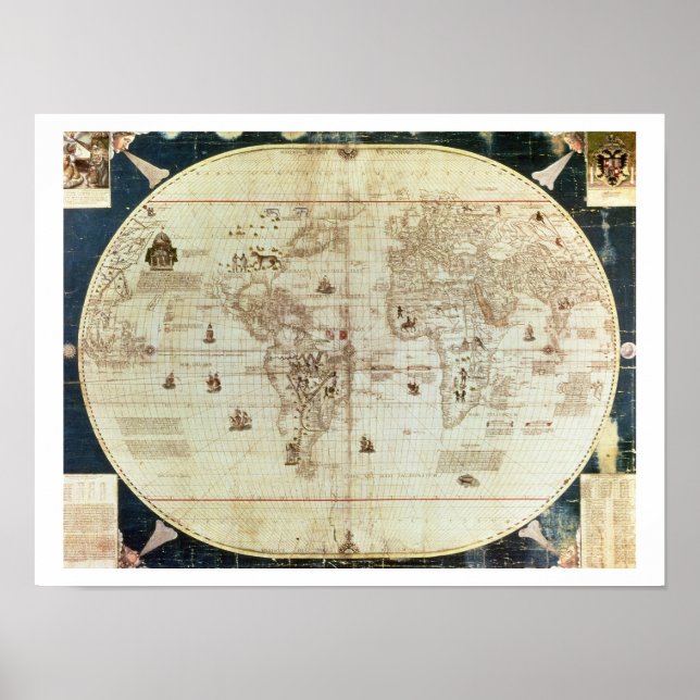 RC C 2487 Karta i världen, designad av Sebastien Poster (Framsidan)