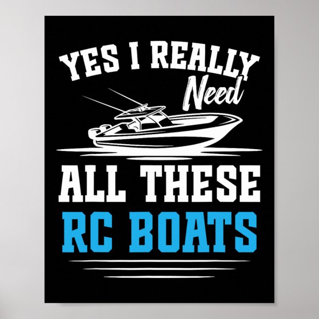 Rc Captain Remote Control Boat Cruise Need All Rc  Poster (Framsidan)