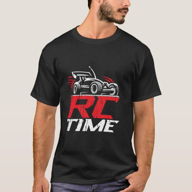 RC Car RC Time Radio Kontrolled RC Car Racer T Shirt (Framsida)