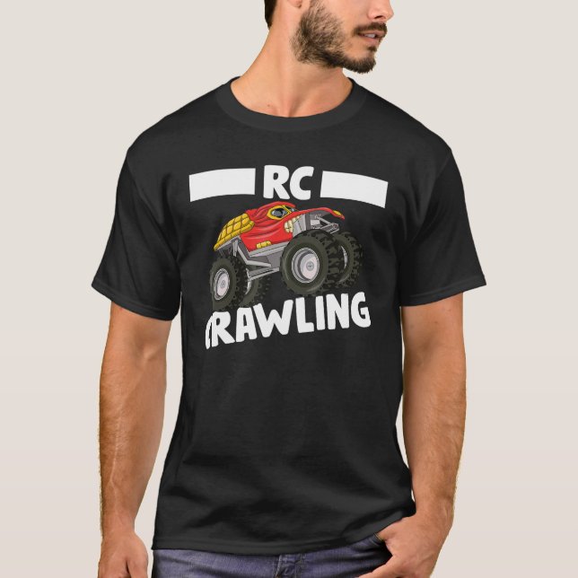 RC Crawling RC Crawler RC Lastbil Remote Control C T Shirt (Framsida)