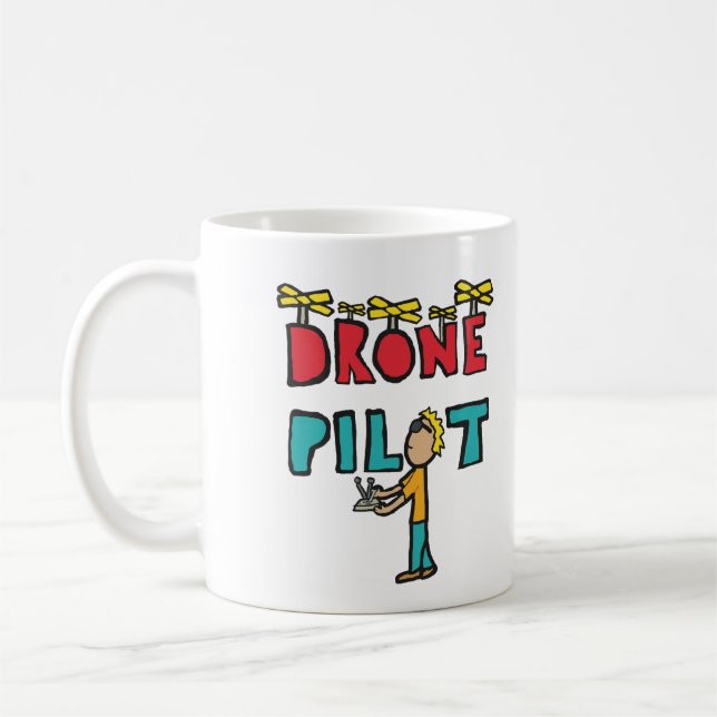 RC Drone Pilot Kaffemugg (Vänster)