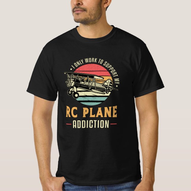 RC Flygplan Addence Aircraft RC Flygplan T Shirt (Framsida)
