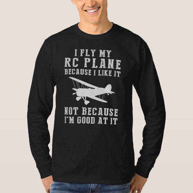RC Flygplan Enthusiast Tee - Flygande för Roligt,  (Framsida)