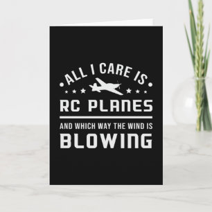 RC-Flygplan-flygplanet Allt jag bryr mig om är RC Kort