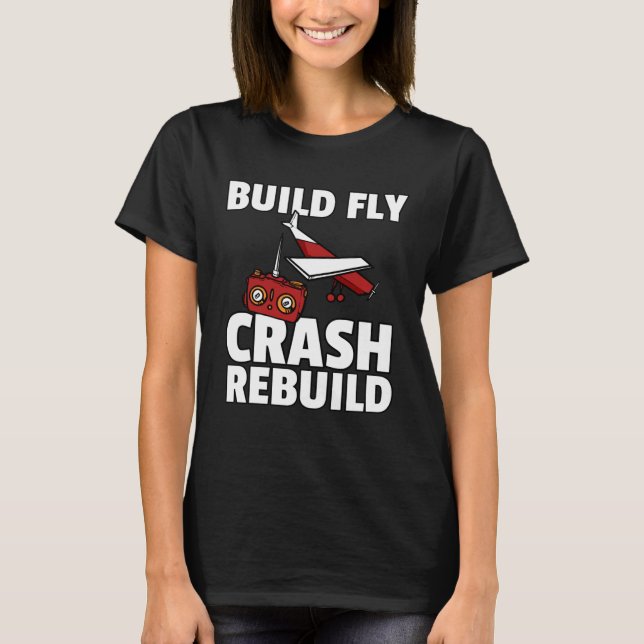 RC Flygplan för RC Pilotmodellflygplan 2 T Shirt (Framsida)