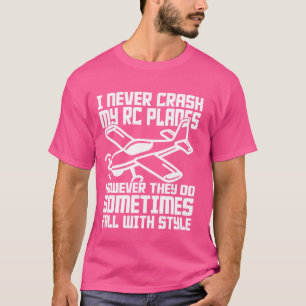 RC Flygplan Pilot Aviation Remote Control Model Ai T Shirt