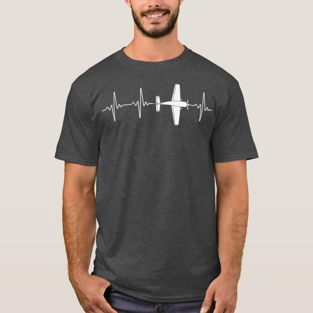 RC Flygplan Pilot för pulsslag, radiostyrd pilot T Shirt (Framsida)