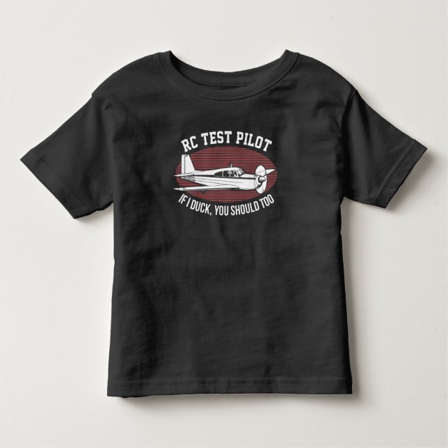 RC Flygplan Pilotflygplan för fjärrkontroll av luf T Shirt (Framsida)