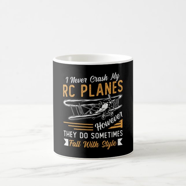 RC Flygplan Pilotflygplan Jag har aldrig kraschat  Kaffemugg (Center)