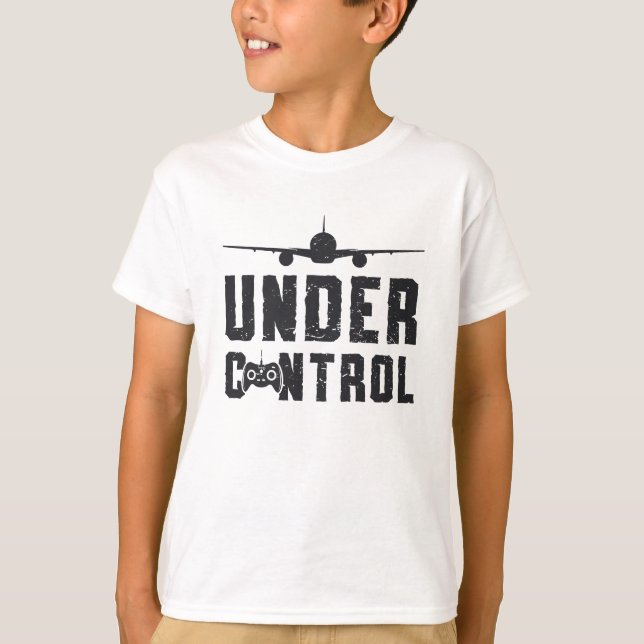 RC Flygplan under kontrollpilotflygplanet RC Flygp T Shirt (Framsida)
