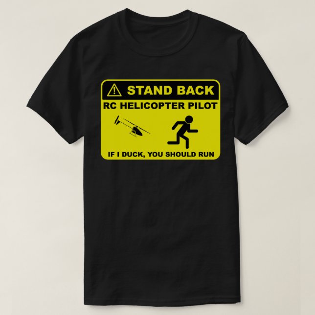 RC Helicopter Pilot Back 2 T Shirt (Design framsida)