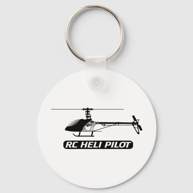 RC Helikopterpilot Nyckelring (Framsida)