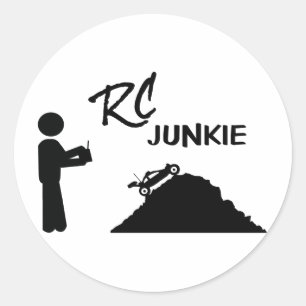 RC Junkie Runt Klistermärke