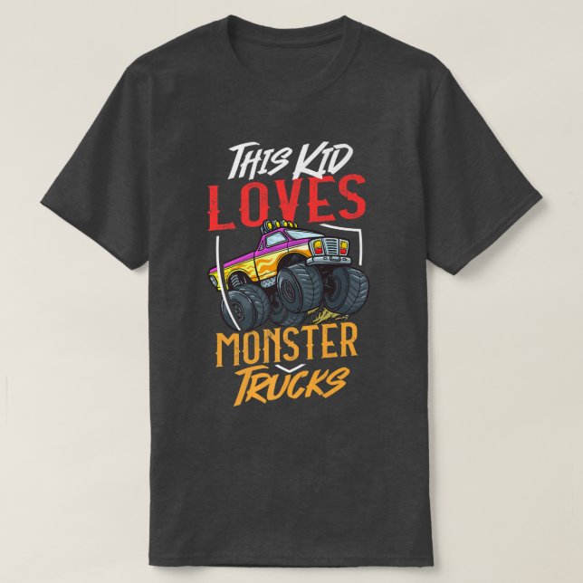 Rc Monster Truck Remote Control Car  T Shirt (Design framsida)