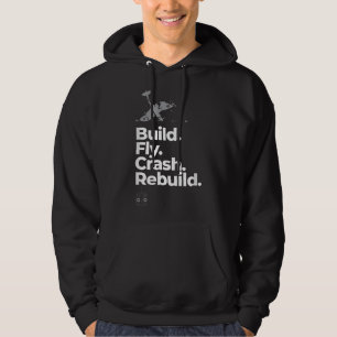 RC Pilot Bygg Flyg Krasch Återuppbygg Radiostyrnin Hoodie